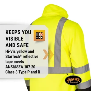 Pioneer Safety Reversible Safety Jacket Hi-Vis Yellow/Black (V1140460U-L) - view 3