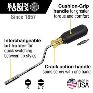 Klein Tools 67100 Multi-Screwdriver Set, 2-in-1 Interchangeable Rapi-Driv - view 2