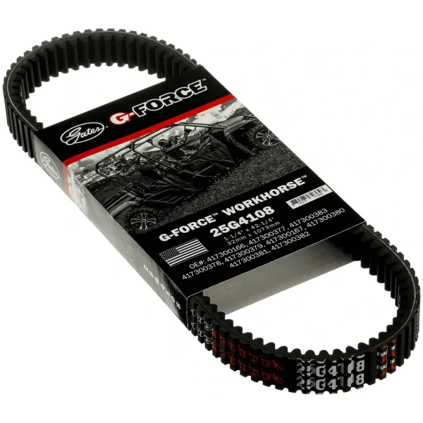Gates G-Force CVT Belt 1-1/4 Inch x 42-1/4 Inch – 25G4108