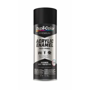 Dupli-Color 12oz Flat Black Acrylic Enamel Spray Paint (PAE102)