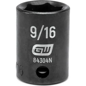Gearwrench 84304N 3/8″ Drive 6 Point 9/16″ Standard Impact Socket