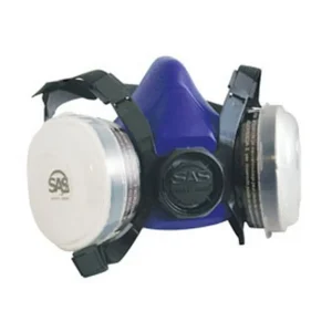 SAS Safety 8661-93 Bandit Halfmask Respirator, OV Cartridge with N95 Filter – Large