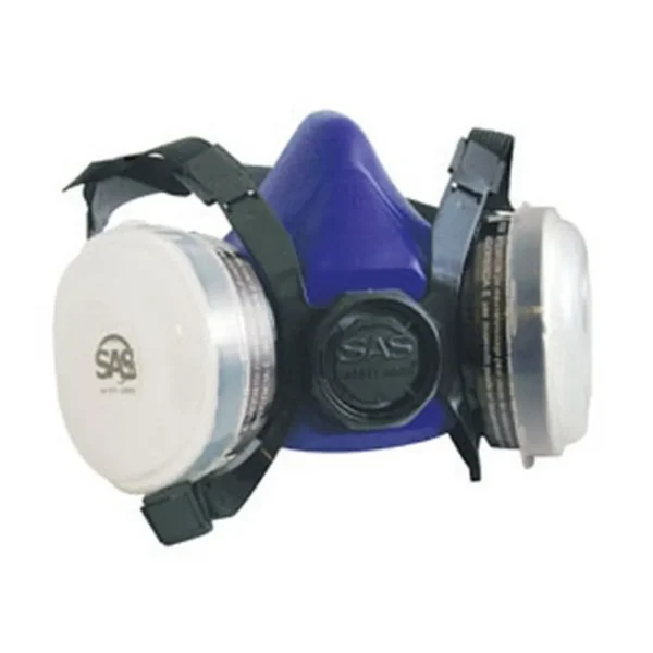 SAS Safety 8661-93 Bandit Halfmask Respirator, OV Cartridge with N95 Filter – Large