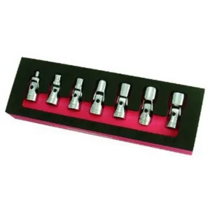Astro Pneumatic 1/4-Inch Drive Flex Socket Set 6-Point SAE 7 Piece (7407)