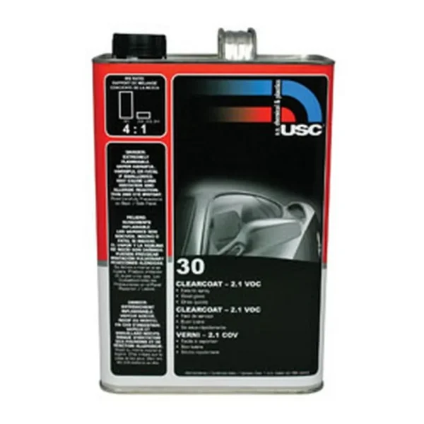 US Chemical And Plastics 1Gallon 30 Clearcoat Clear With 2.1 VOC (30-1)