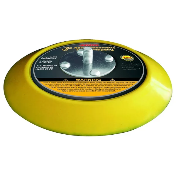 Astro Pneumatic 6″ PU Velcro Backing Pad, Dual Action Random Orbital (4606)