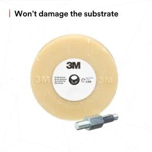 3M 4″ X 5/8″ Stripe Off Wheel with Mandrel (07498) - view 3