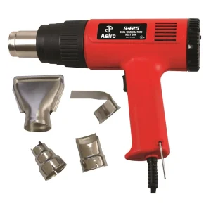 Astro Pneumatic Dual Temperature Heat Gun Kit with Multiple Nozzles (9425)
