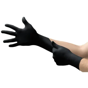 Microflex N645 ONYX Black Nitrile Examination Gloves, Box of 100, Size XX-Large - view 2