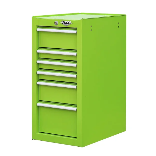 Viper Tool Storage Lime Green 16″ 6-Drawer Side Cabinet (V1606SCLG)