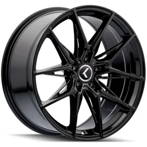 Kraze Evolve KR196 Gloss Black Wheels