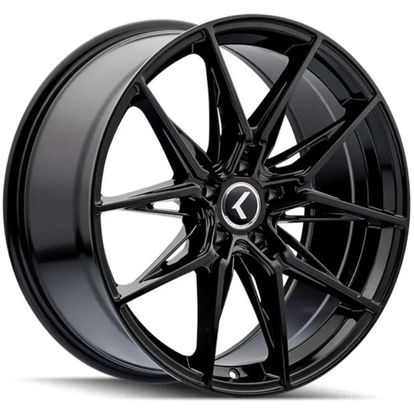 Kraze Evolve KR196 Gloss Black Wheels