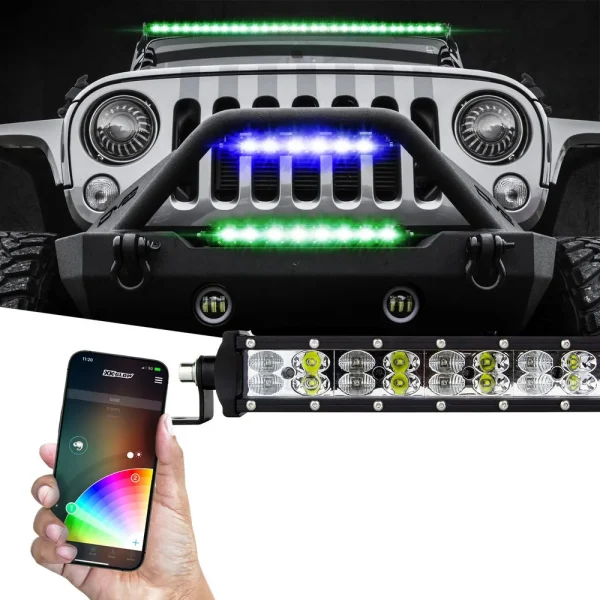 XKGLOW Multi-Color RGBW LED Light Bars with App Control