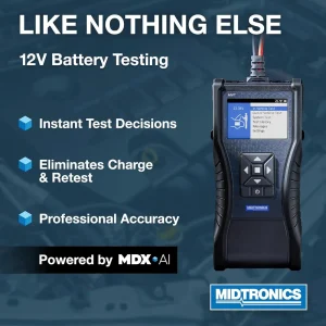 Midtronics Handheld Battery Tester With Printer, Mdx-Ai Powered, Fast & Accurate Diagnostics For 6V/ - view 3