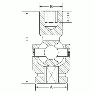 Grey Pneumatic 1-1/16″ X 6 Point Short 1″ Drive Universal Impact Socket (4034U) - view 2