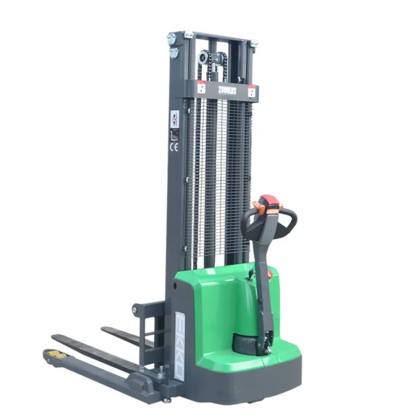 EKKO 145″ Height 2800lb Cap Lithium Straddle Stacker (EB13E-145LI)