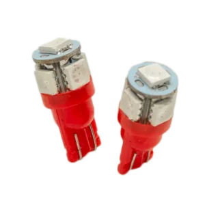 Vivid Lumen Red LED Bulbs 194 Long-Lasting Pair (194R-5)