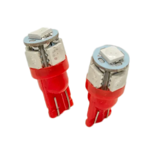 Vivid Lumen Red LED Bulbs 194 Long-Lasting Pair (194R-5)