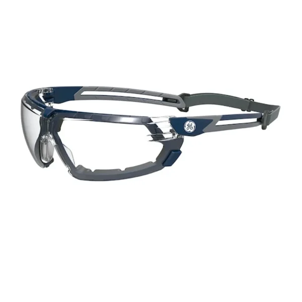 General Electric Gray/Indigo Safety Glasses Clear Scratch-Resistant (GE111CAF)