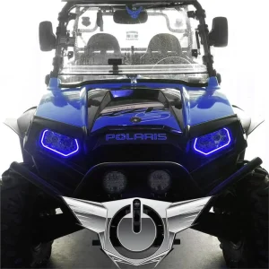 Oracle Lighting 2009-2016 Polaris RZR LED Headlight Halo Kit (2244-330) - view 4