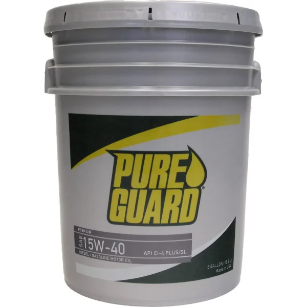 Pure Guard Conventional Diesel Motor Oil 15W-40 5 Gallon – 15-40-5