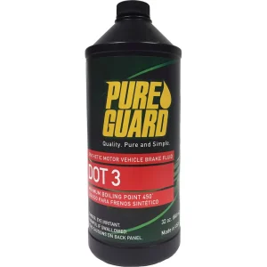 Pure Guard 32 Ounce DOT 3 Brake Fluid – 93002