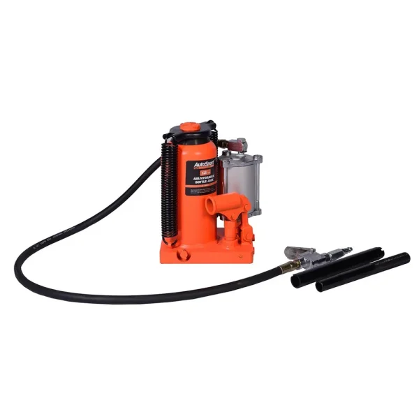 AutoSport 12 Ton Air Hydraulic Welded Bottle Jack with Steel Handle (ASM2021)
