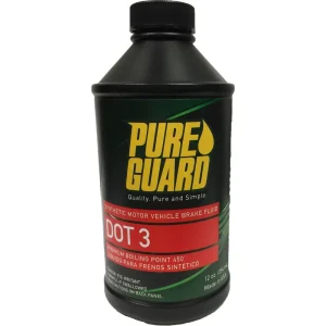 Pure Guard 12 Ounce DOT 3 Brake Fluid – 93001