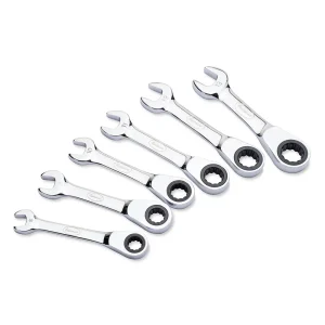 Eastwood 6pc Stubby MM Ratcheting Wrench Set (32482)