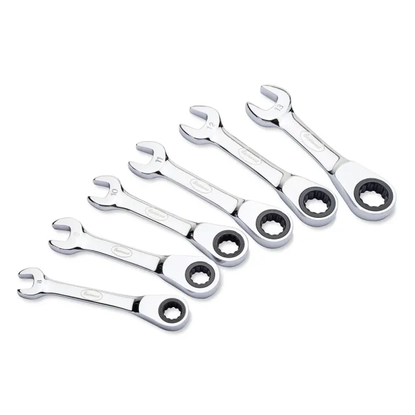 Eastwood 6pc Stubby MM Ratcheting Wrench Set (32482)