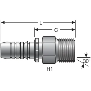Gates GlobalSpiral 5/8 Inch Hydraulic Coupling – G20810-1012 - view 2