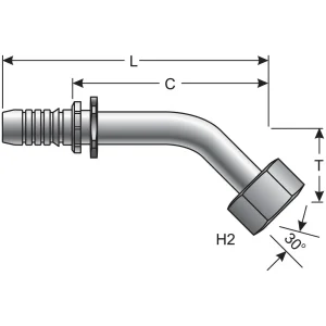Gates GlobalSpiral 3/4 Inch Hydraulic Coupling – G20831-1212 - view 2