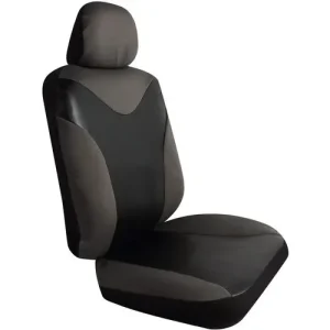 Pilot Automotive Black, Gray Bucket Low Back Seat Cover – SC558-2