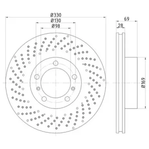 PAGID Front Brake Rotor – 355125021