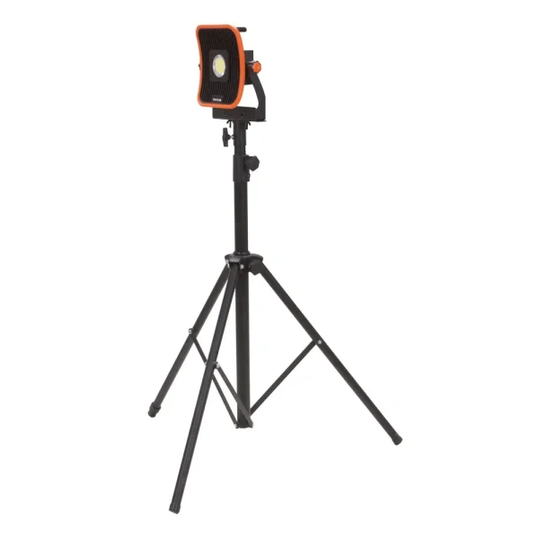 2,800 LUMENS COB RECHARGEABLE WORK LIGHT WITH TRIPOD – ORANGE