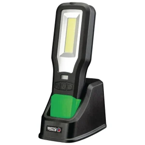 10W COB 360° SWIVEL RECHARGEABLE WORKLIGHT WITH UV LIGHT – GREEN