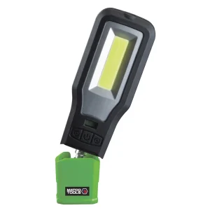 10W COB 360° SWIVEL RECHARGEABLE WORKLIGHT WITH UV LIGHT – GREEN - view 2