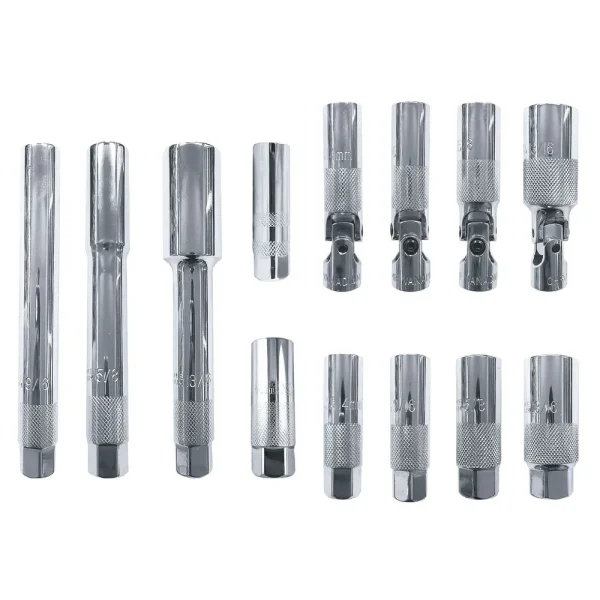 3/8″ DRIVE 13 PIECE CHROME SPARK PLUG SOCKET SET