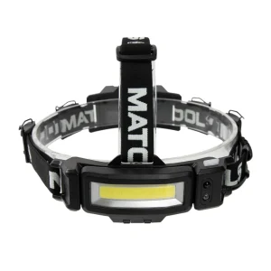 200 LUMENS SLIM PROFILE RECHARGEABLE COB LED HEADLAMP-BLACK