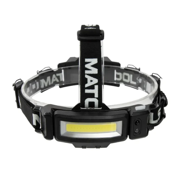 200 LUMENS SLIM PROFILE RECHARGEABLE COB LED HEADLAMP-BLACK