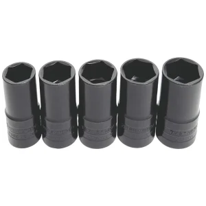1/2″ DRIVE 5 PIECE METRIC/SAE 6 POINT THICK/THIN WALL IMPACT SOCKET SET