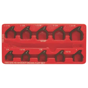 10 PIECE SAE SHOCKIT CROWFOOT SET - view 2