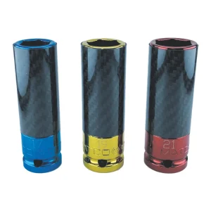 3 PIECE 1/2″ DRIVE METRIC 6 POINT THIN WALL WHEEL SOCKET SET