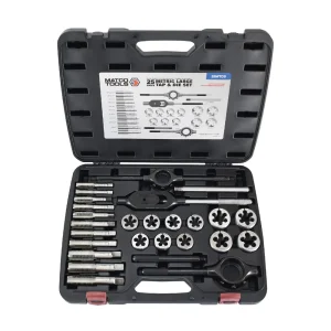 25 PIECE METRIC LARGE TAP AND DIE SET - view 2
