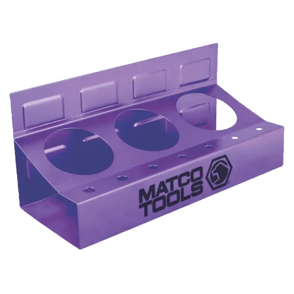 MAGNETIC SPRAY CAN AND SCREWDRIVER HOLDER – PURPLE