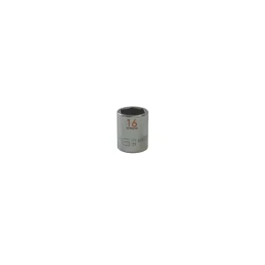 3/8″ DRIVE 16MM METRIC 6 POINT CHROME SOCKET – ORANGE