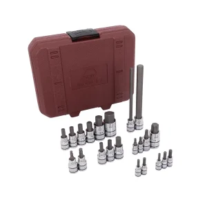 22 PIECE 1/4″, 3/8″, AND 1/2″ DRIVE ADV MOTORCYCLE HEX BIT SOCKET SET - view 2