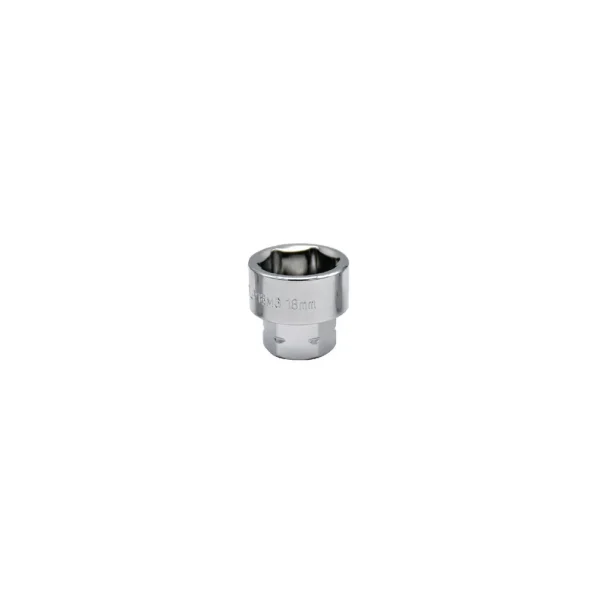3/8″ AND 17MM DUAL DRIVE 18MM 6 POINT LOW PROFILE SOCKET