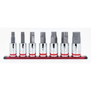 7 PIECE 1/2″ DRIVE OPTI-GRIP SAE HEX BIT SOCKET SET