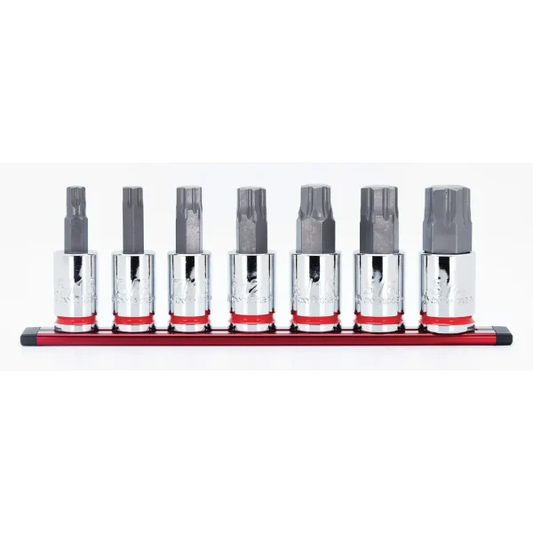 7 PIECE 1/2″ DRIVE OPTI-GRIP SAE HEX BIT SOCKET SET